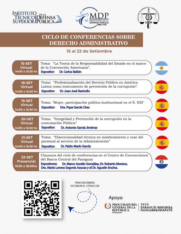 Ciclo de Conferencias sobre Derecho Administrativo - Ministerio de la ...