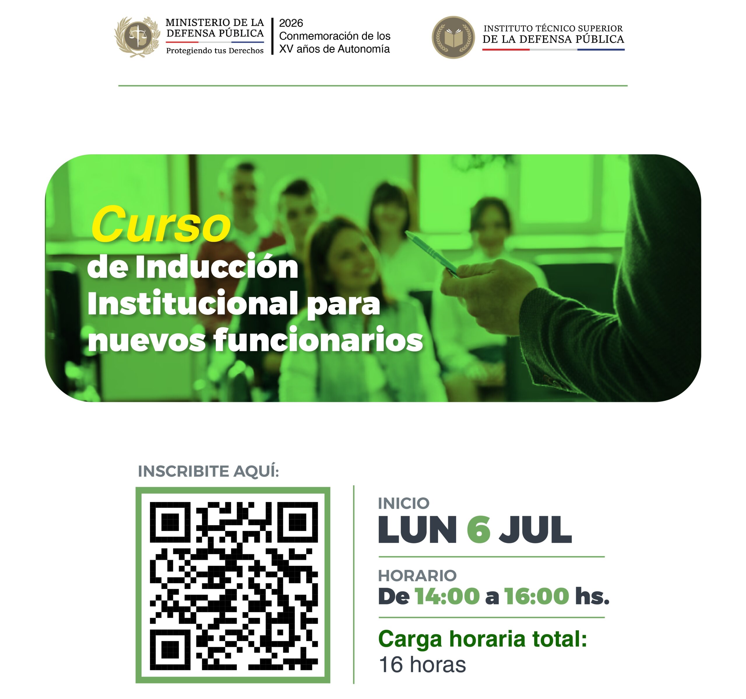 CURSO DE INDUCCION flyer