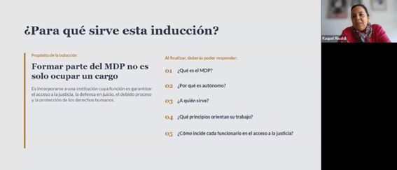 Imagen para Gacetilla 2 Inicio del Curso de Inducción Institucional para nuevos funcionarios