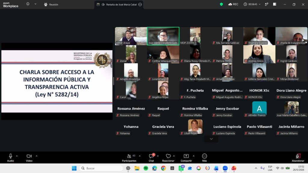 Imagen para Gacetilla 4 Charla sobre acceso a la información pública y transparencia activa